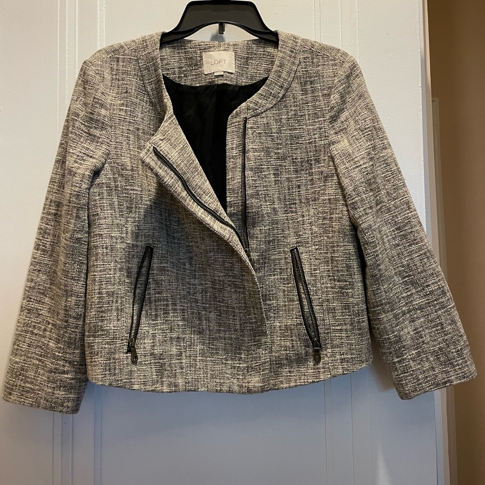 Loft cotton moto jacket size 12